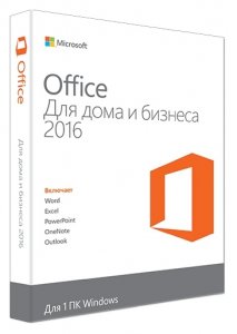 ПО Microsoft Office Home & Business 2016 Rus DVD T5D-02290 
