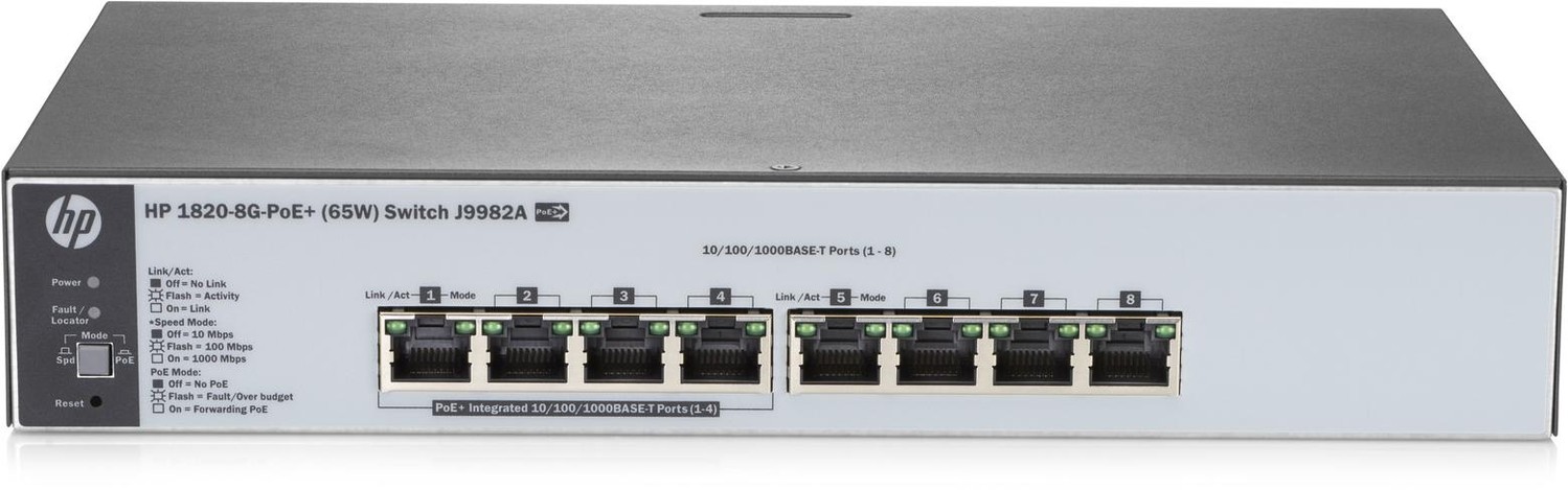Коммутатор HP 1820-8G-PoE+ (65W) Switch J9982A 